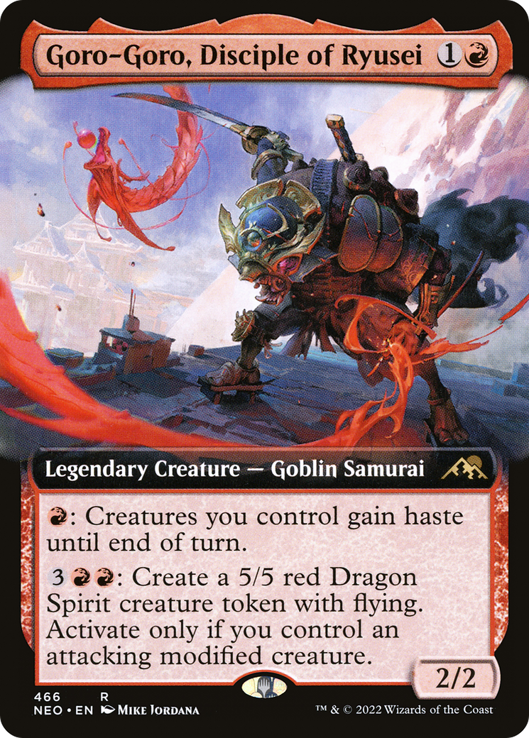 Goro-Goro, Disciple of Ryusei (Extended Art) (466) [Kamigawa: Neon Dynasty] foil - Deck Out Gaming