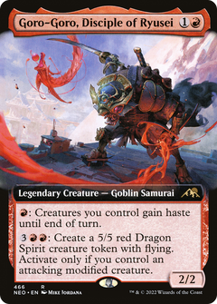 Goro-Goro, Disciple of Ryusei (Extended Art) (466) [Kamigawa: Neon Dynasty] foil - Deck Out Gaming