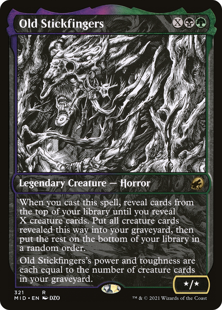 Old Stickfingers (321) [Innistrad: Midnight Hunt] foil - Deck Out Gaming