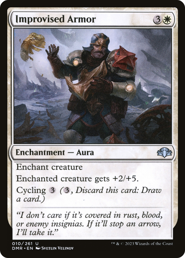 Improvised Armor (10) [Dominaria Remastered] foil - Deck Out Gaming