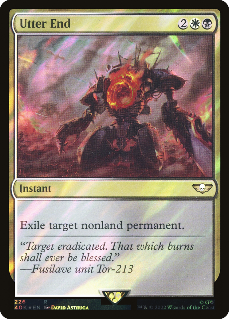 Utter End (Surge Foil) (226) [Warhammer 40,000 Commander] foil - Deck Out Gaming