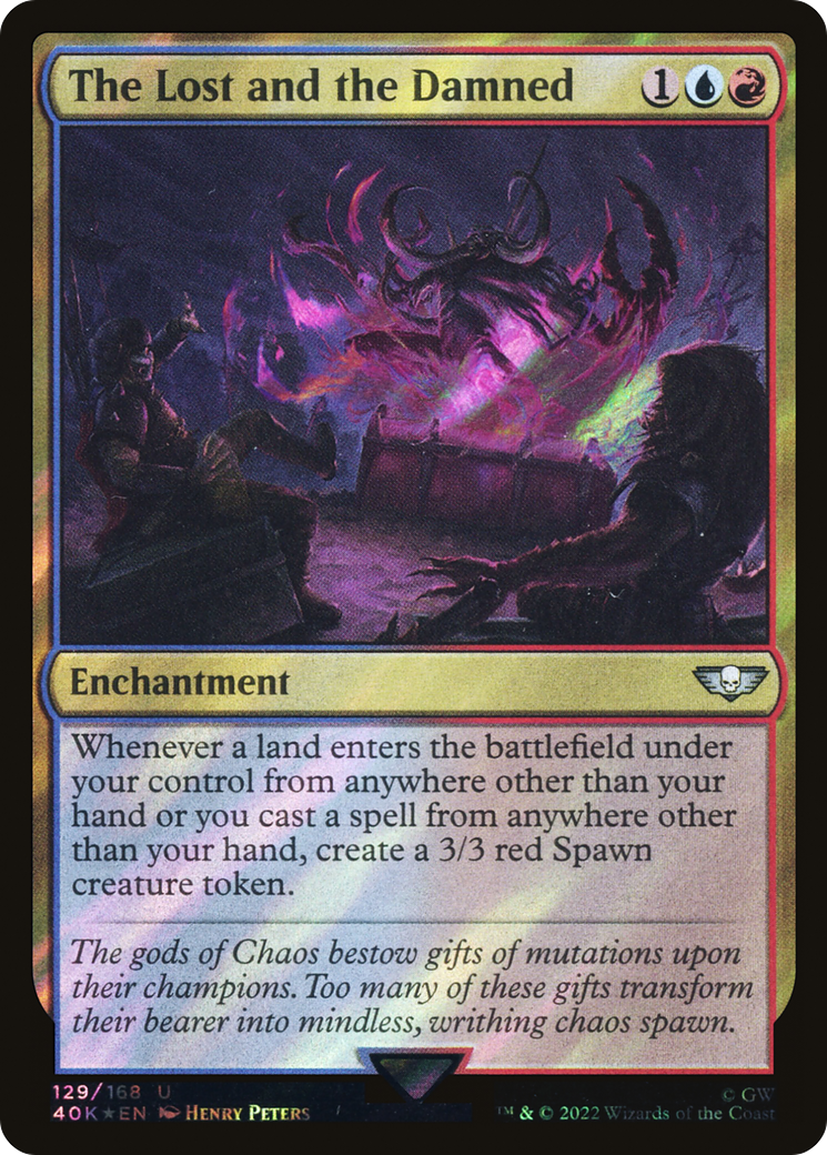 The Lost and the Damned (Surge Foil) (129) [Warhammer 40,000 Commander] foil - Deck Out Gaming