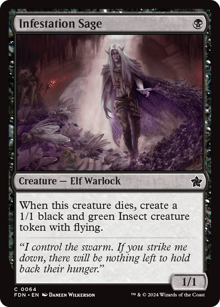Infestation Sage (64) [Foundations] foil - Deck Out Gaming