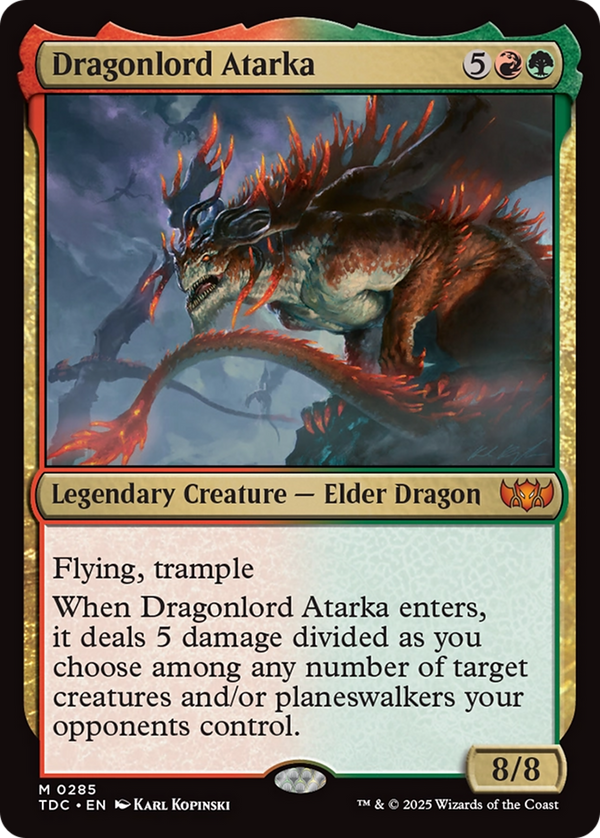 Dragonlord Atarka (285) [Commander: Tarkir: Dragonstorm] - Deck Out Gaming