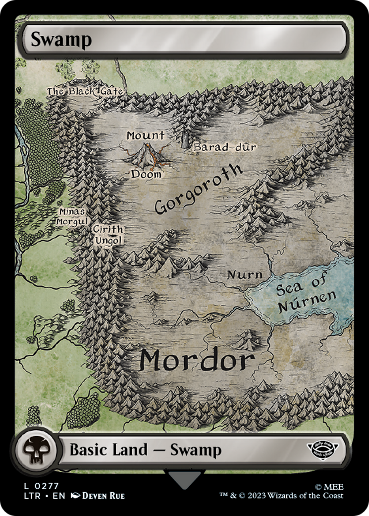 Swamp (0277) (277) [The Lord of the Rings: Tales of Middle-earth] foil - Deck Out Gaming