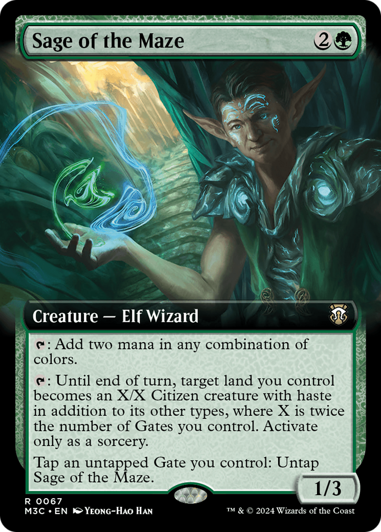 Sage of the Maze (Extended Art) (67) [Modern Horizons 3 Commander] - Deck Out Gaming