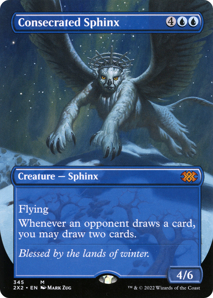 Consecrated Sphinx (Borderless) (345) [Double Masters 2022] - Deck Out Gaming