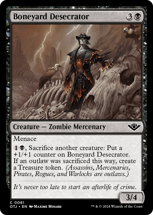 Boneyard Desecrator (81) [Outlaws of Thunder Junction] foil - Deck Out Gaming