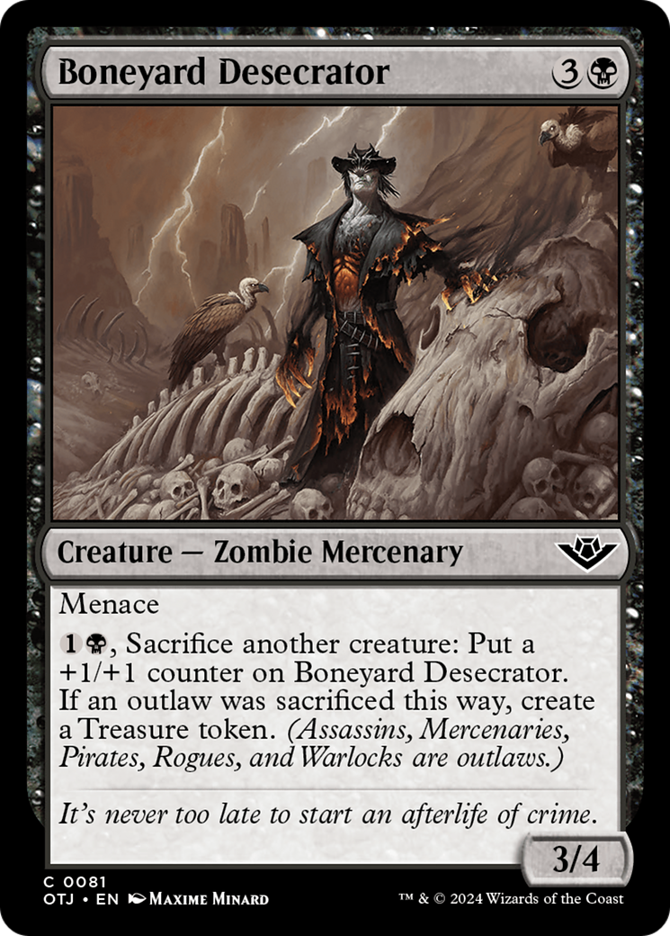 Boneyard Desecrator (81) [Outlaws of Thunder Junction] foil - Deck Out Gaming