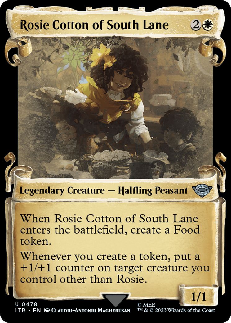 Rosie Cotton of South Lane (Showcase Scrolls) (478) [The Lord of the Rings: Tales of Middle-earth] foil - Deck Out Gaming