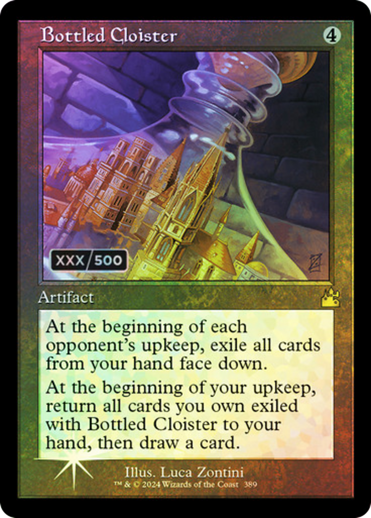 Bottled Cloister (Retro Frame) (Serial Numbered) (389) [Ravnica Remastered] foil - Deck Out Gaming