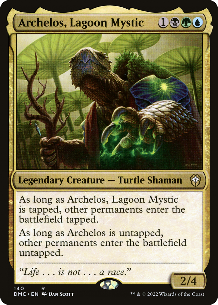 Archelos, Lagoon Mystic (140) [Commander: Dominaria United] - Deck Out Gaming