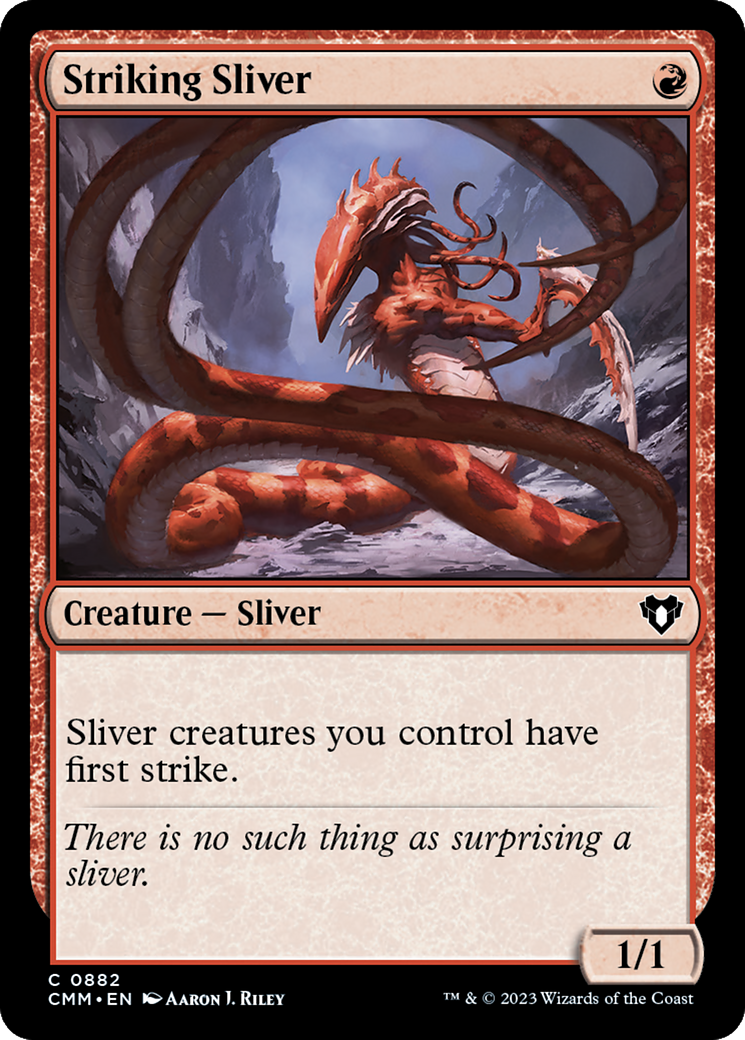 Striking Sliver (882) [Commander Masters] - Deck Out Gaming