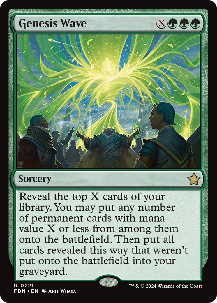 Genesis Wave (221) [Foundations] foil - Deck Out Gaming