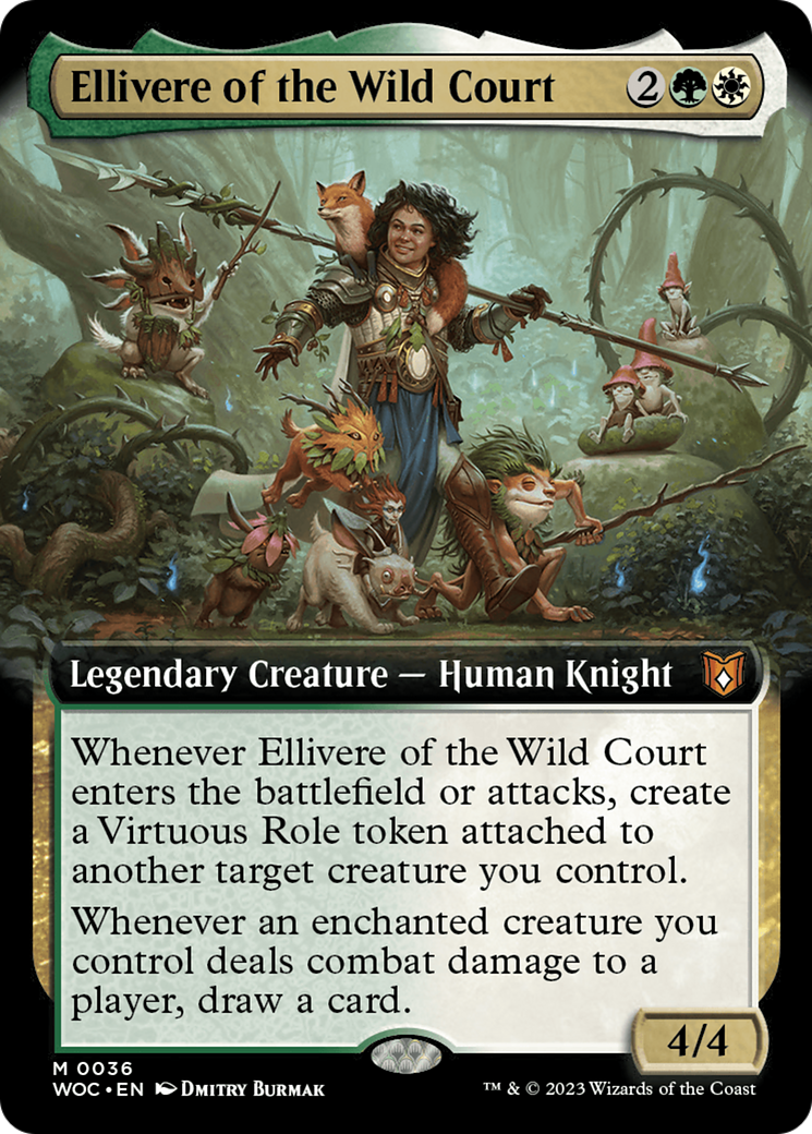 Ellivere of the Wild Court (Extended Art) (36) [Wilds of Eldraine Commander] - Deck Out Gaming