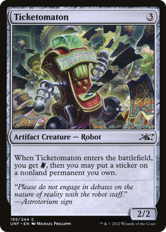 Ticketomaton (195) [Unfinity] foil - Deck Out Gaming