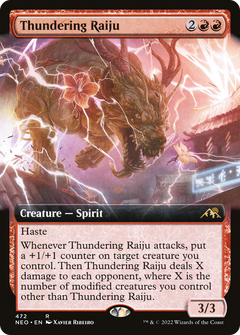 Thundering Raiju (Extended Art) (472) [Kamigawa: Neon Dynasty] - Deck Out Gaming