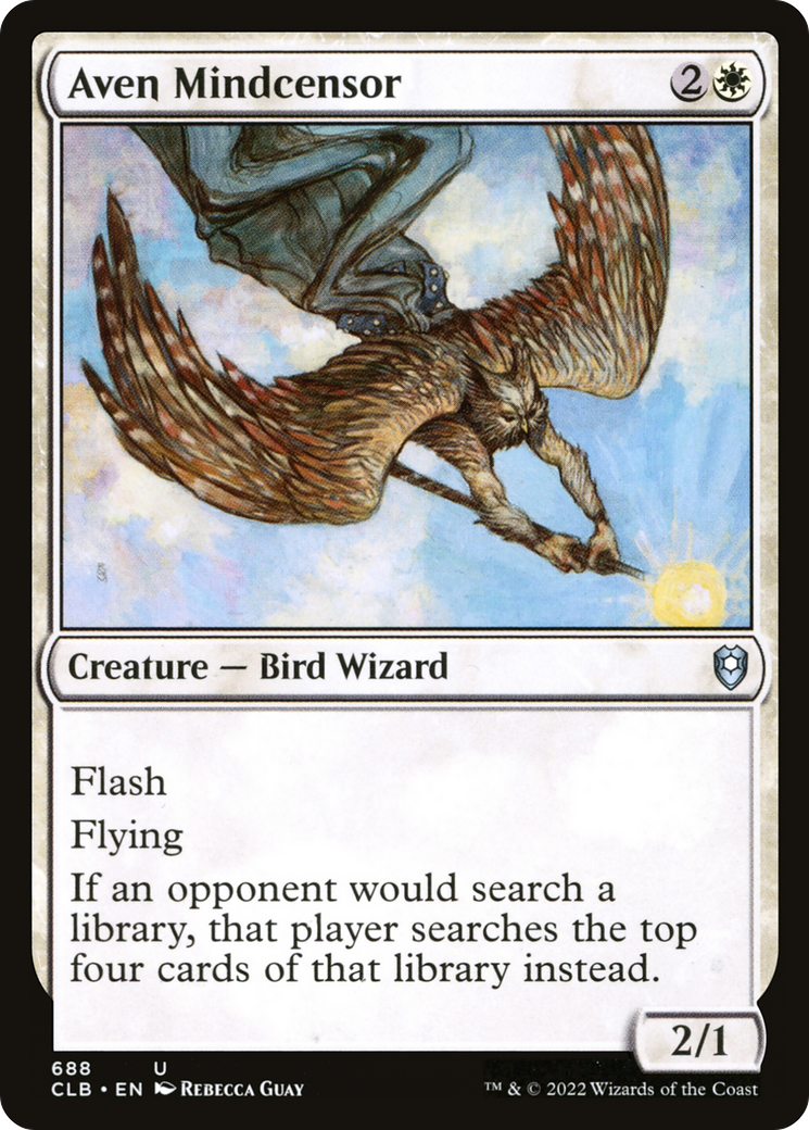 Aven Mindcensor (688) [Commander Legends: Battle for Baldur's Gate] - Deck Out Gaming