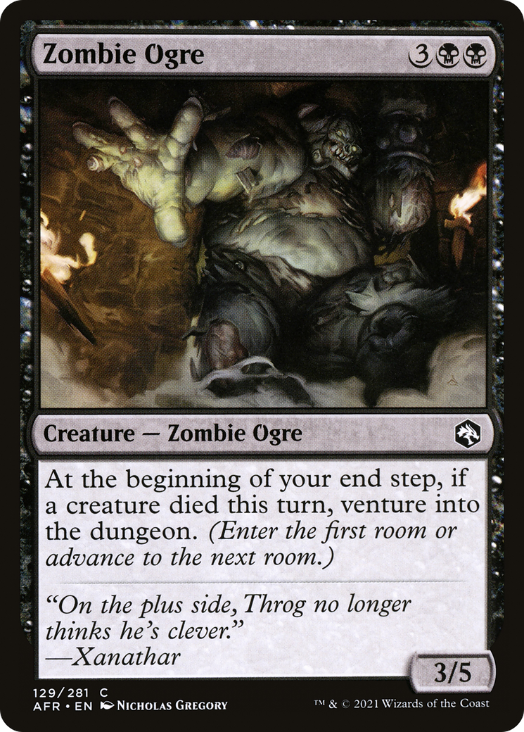 Zombie Ogre (129) [Adventures in the Forgotten Realms] - Deck Out Gaming