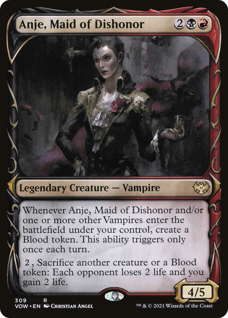 Anje, Maid of Dishonor (309) [Innistrad: Crimson Vow] foil - Deck Out Gaming