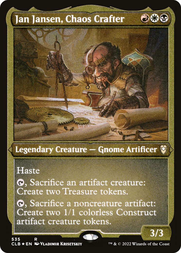 Jan Jansen, Chaos Crafter (535) [Commander Legends: Battle for Baldur's Gate] etched - Deck Out Gaming
