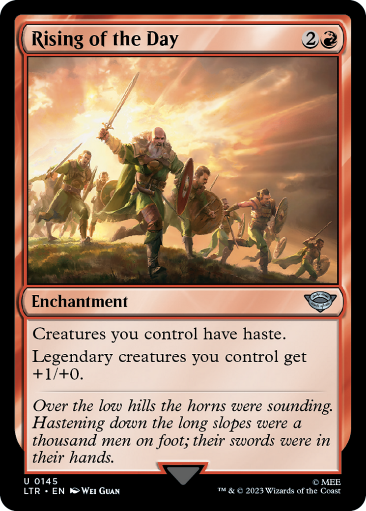 Rising of the Day (145) [The Lord of the Rings: Tales of Middle-earth] foil - Deck Out Gaming