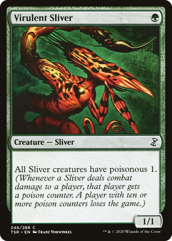 Virulent Sliver (246) [Time Spiral: Remastered] foil - Deck Out Gaming