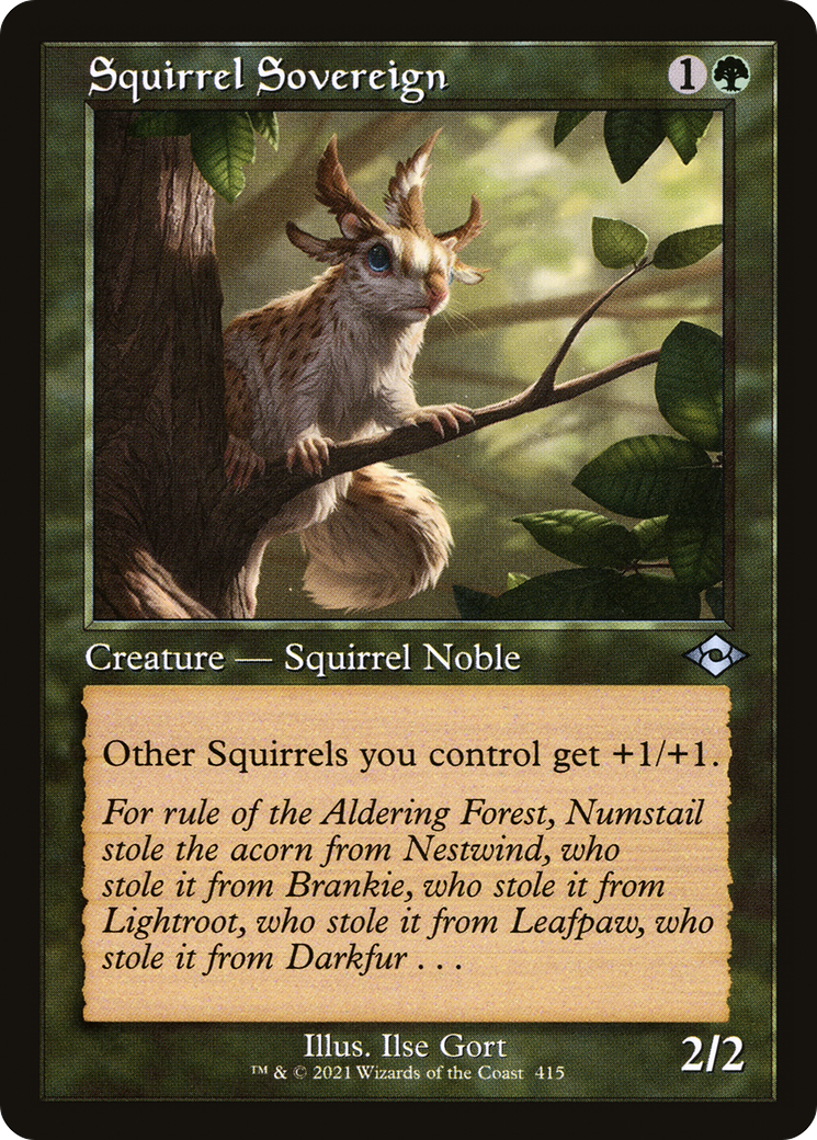 Squirrel Sovereign (Retro Frame) (415) [Modern Horizons 2] foil - Deck Out Gaming