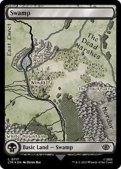 Swamp (0717) (Surge Foil) (717) [The Lord of the Rings: Tales of Middle-earth] foil - Deck Out Gaming
