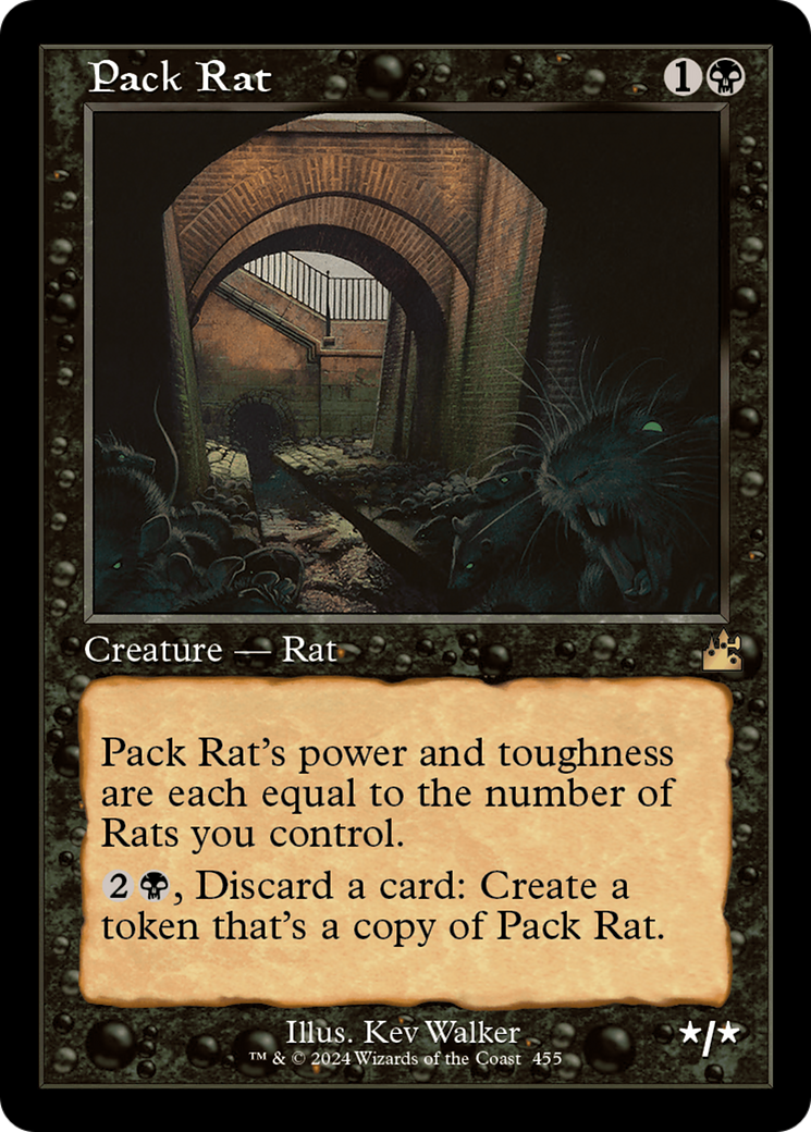 Pack Rat (Retro Frame) (455) [Ravnica Remastered] foil - Deck Out Gaming