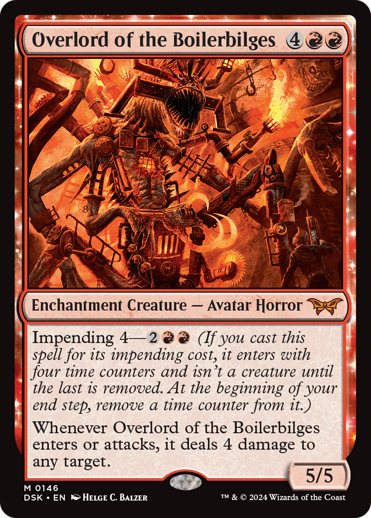 Overlord of the Boilerbilges (146) [Duskmourn: House of Horror] foil - Deck Out Gaming