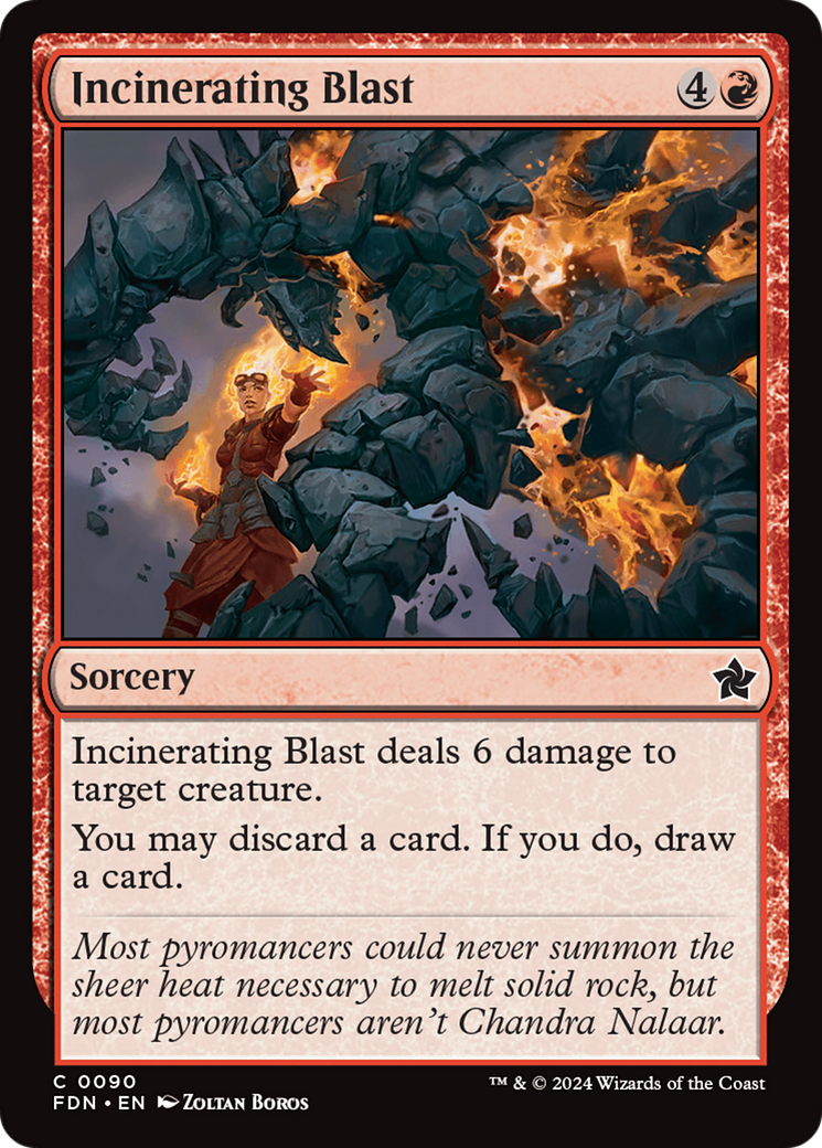 Incinerating Blast (90) [Foundations] foil - Deck Out Gaming