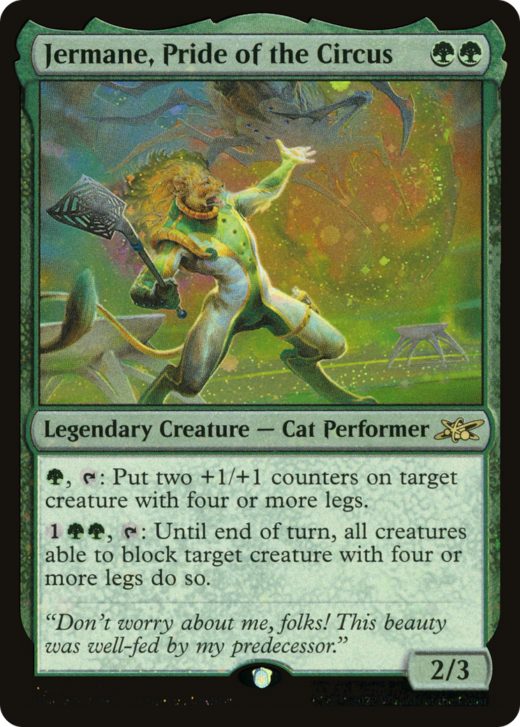 Jermane, Pride of the Circus (Galaxy Foil) (430) [Unfinity] foil - Deck Out Gaming