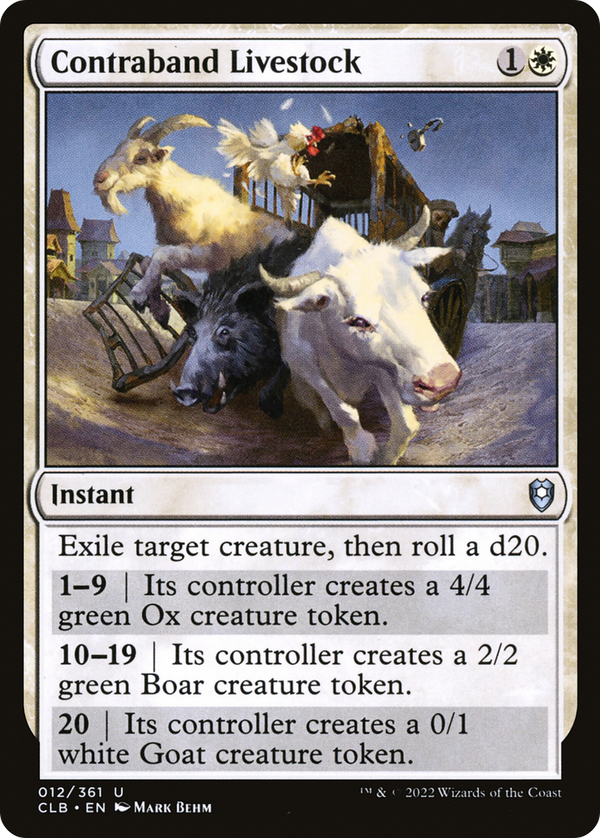 Contraband Livestock (12) [Commander Legends: Battle for Baldur's Gate] foil - Deck Out Gaming