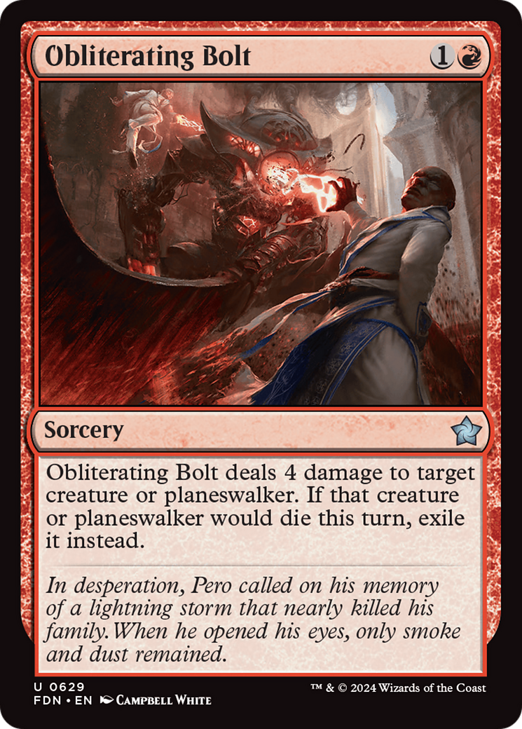 Obliterating Bolt (629) [Foundations] - Deck Out Gaming