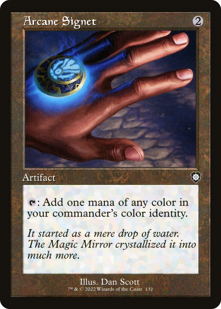 Arcane Signet (Retro Frame) (132) [Commander: The Brothers' War] - Deck Out Gaming