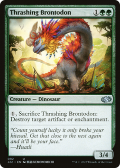 Thrashing Brontodon (92) [Jumpstart 2022] - Deck Out Gaming