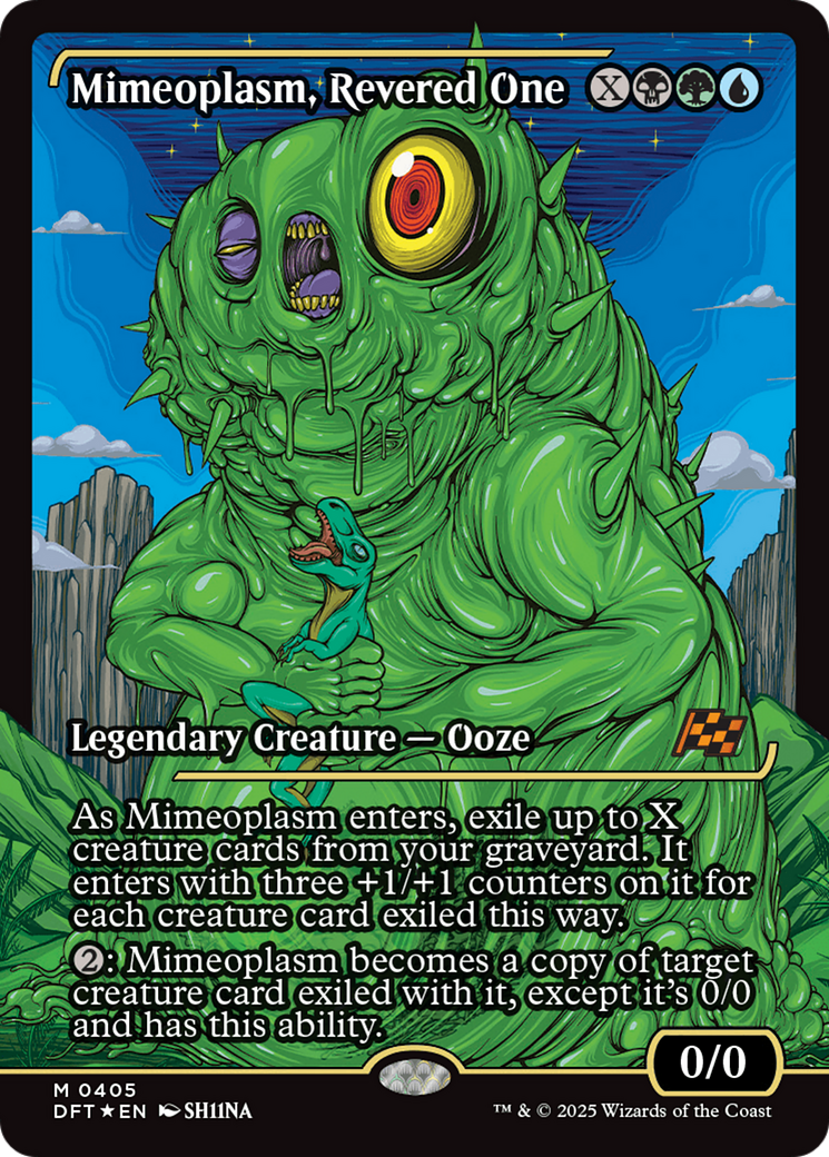 Mimeoplasm, Revered One (Showcase) (405) [Aetherdrift] foil - Deck Out Gaming