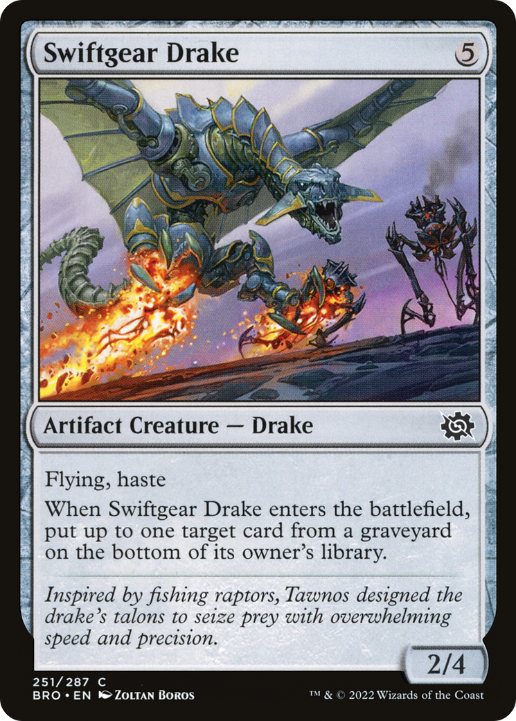 Swiftgear Drake (251) [The Brothers' War] foil - Deck Out Gaming