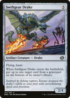 Swiftgear Drake (251) [The Brothers' War] foil - Deck Out Gaming