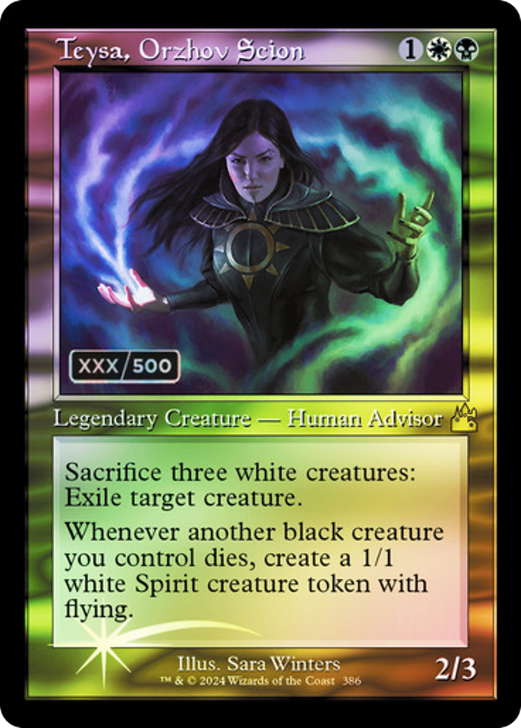 Teysa, Orzhov Scion (Retro Frame) (Serial Numbered) (386) [Ravnica Remastered] foil - Deck Out Gaming
