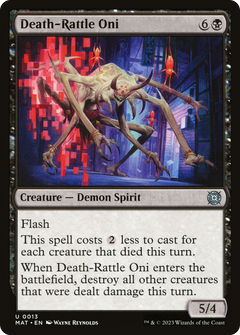Death-Rattle Oni (13) [March of the Machine: The Aftermath] foil - Deck Out Gaming