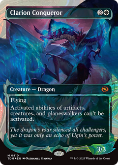 Clarion Conqueror (Showcase) (Halo Foil) (410) [Tarkir: Dragonstorm] foil - Deck Out Gaming