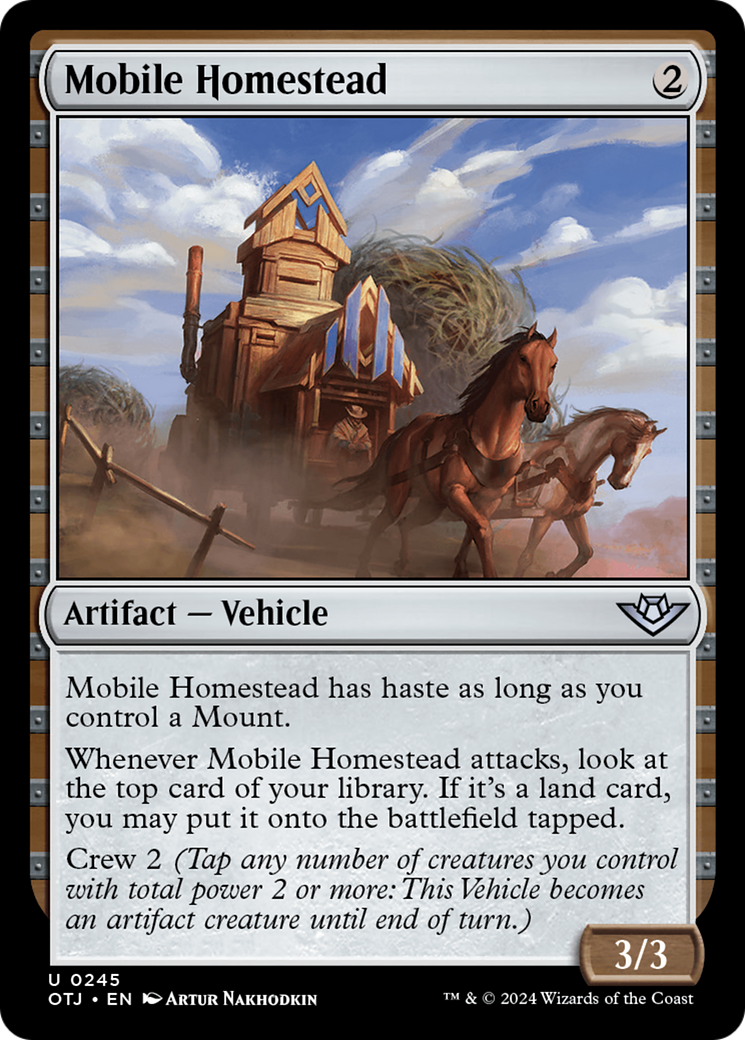 Mobile Homestead (245) [Outlaws of Thunder Junction] foil - Deck Out Gaming