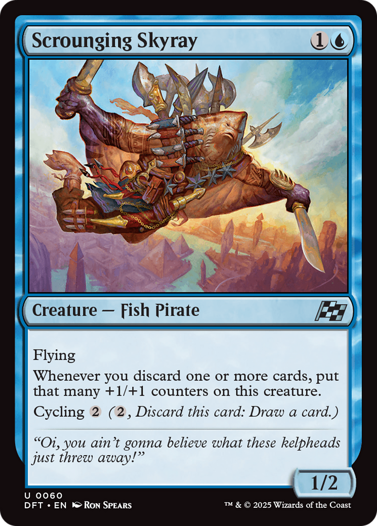 Scrounging Skyray (60) [Aetherdrift] - Deck Out Gaming