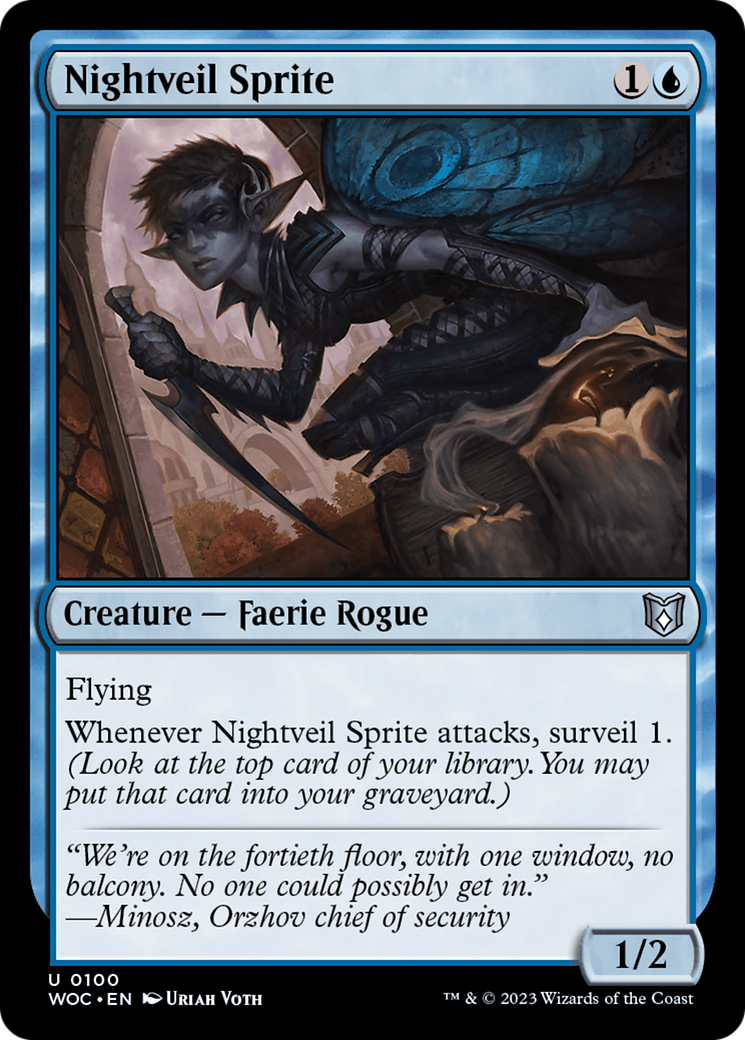 Nightveil Sprite (100) [Wilds of Eldraine Commander] - Deck Out Gaming