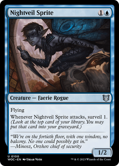 Nightveil Sprite (100) [Wilds of Eldraine Commander] - Deck Out Gaming