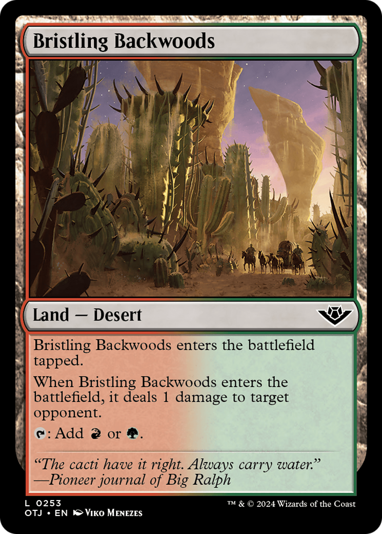 Bristling Backwoods (253) [Outlaws of Thunder Junction] foil - Deck Out Gaming