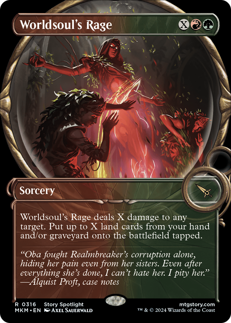 Worldsoul's Rage (Showcase) (316) [Murders at Karlov Manor] foil - Deck Out Gaming