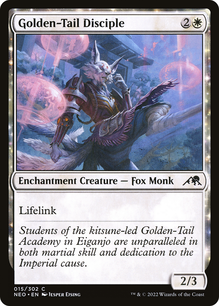 Golden-Tail Disciple (15) [Kamigawa: Neon Dynasty] foil - Deck Out Gaming